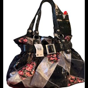 Stylish Black and Gray Women's Bag